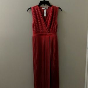 Anthropologie Tracy Reese red pleated dress NWT